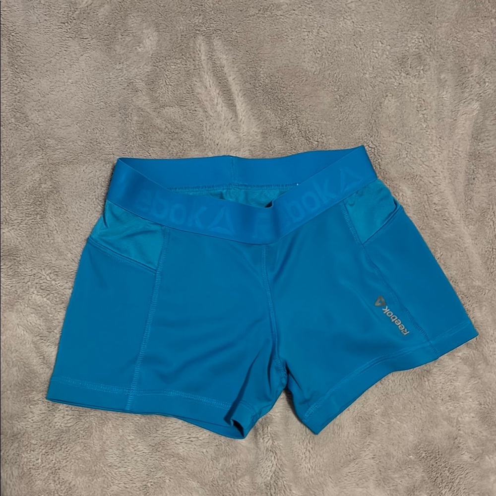 Reebok Blue Athletic Compression Shorts